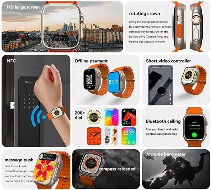 T800 Smartwatch 1.99 inch ASMART