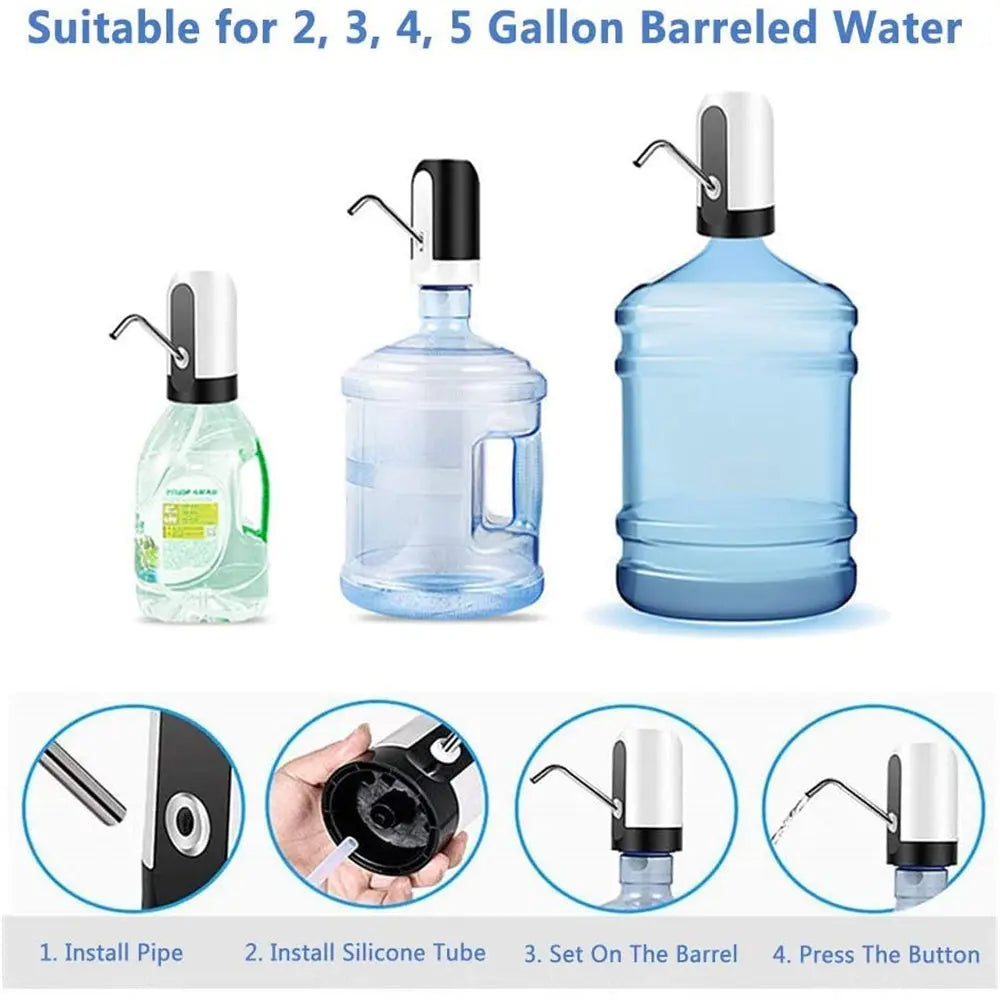 Electric Portable Water Dispenser Pump | just pot on your water gallon Head | Light weight to carry any where ASMART